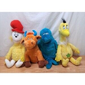 Dr Seuss Kohls Cares Plush Sam I Am Sneetches One Fish Two Fish Mr Brown Can Moo